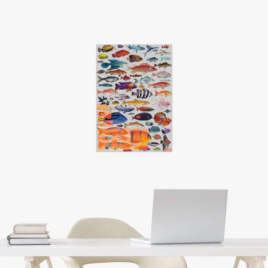 310 - Fish A3 Poster - Image 2