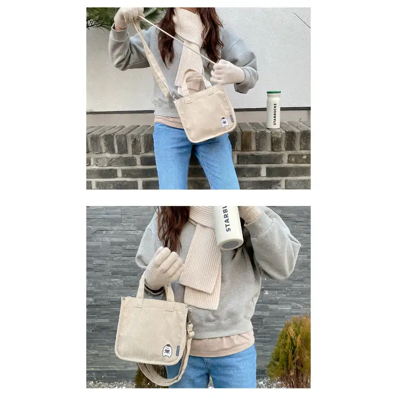 Anonymous - Corduroy Mini Eco Bag - Image 6