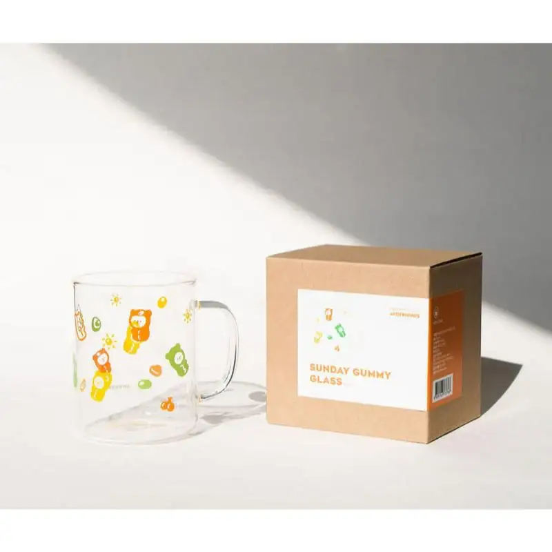 AVOFRIENDS - Happy Sunday Heat Resistance Glass Mug - Image 10