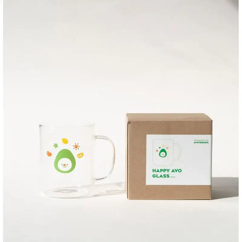 AVOFRIENDS - Happy Sunday Heat Resistance Glass Mug - Image 6