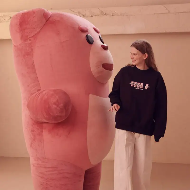 Bellygom x Ambler - Run Away Belly! Unisex Overfit Sweatshirt - Image 3