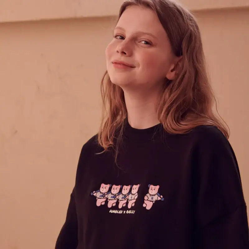 Bellygom x Ambler - Run Away Belly! Unisex Overfit Sweatshirt - Image 5