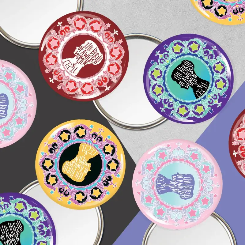 Birth of the Villainess - Round Pin Mirror