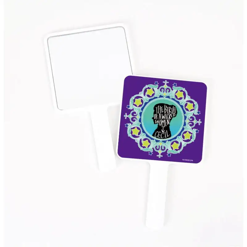 Birth of The Wicked Woman - Square Hand Mirror - Image 6