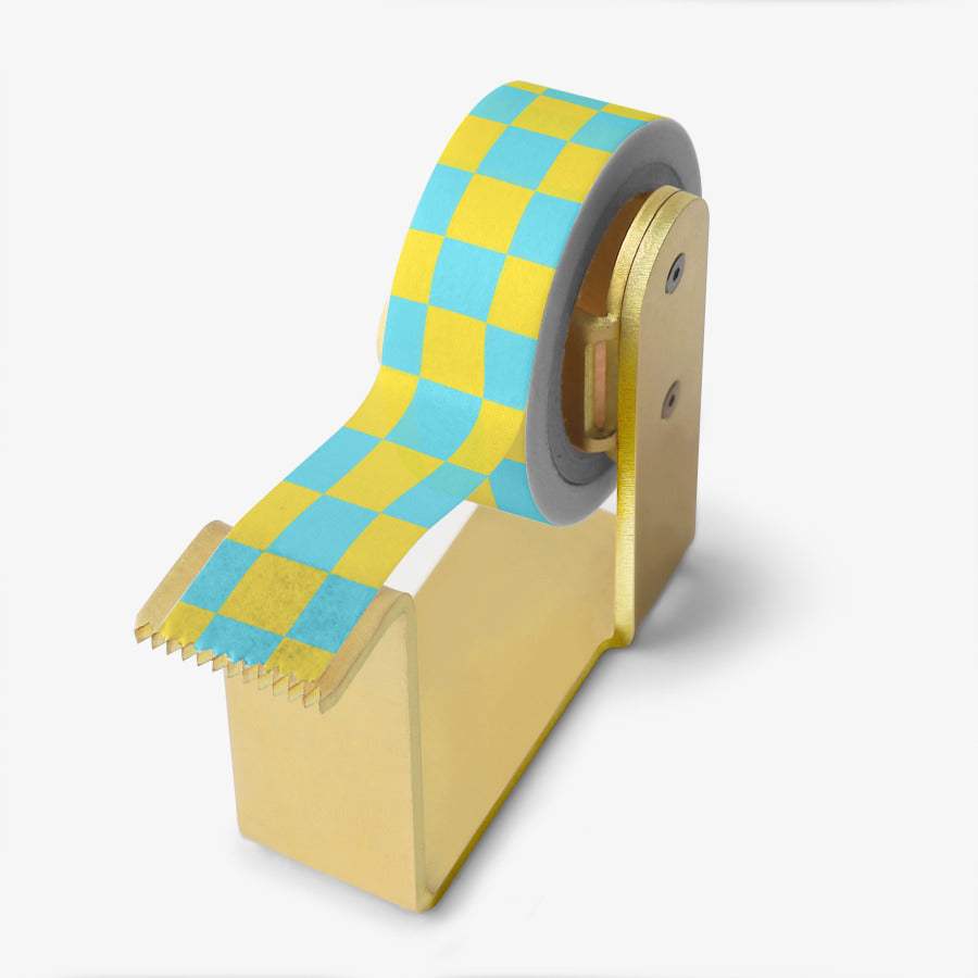 BITE STUDIO - Yellow & Mint Checker Masking Tape - Image 2
