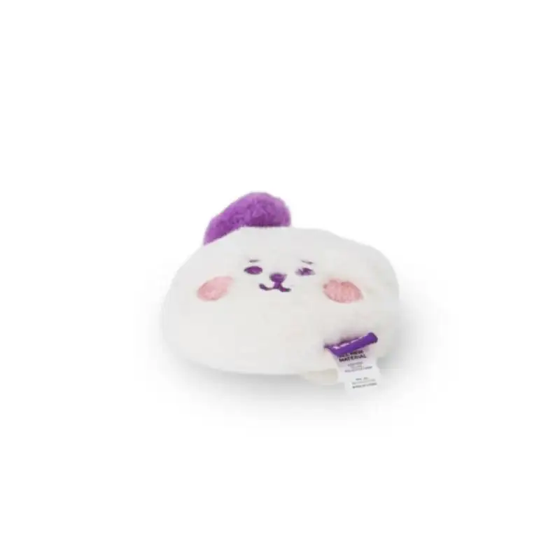 BT21 - Baby Flat Fur Face Bag Charm - Purple Heart Edition - Image 8