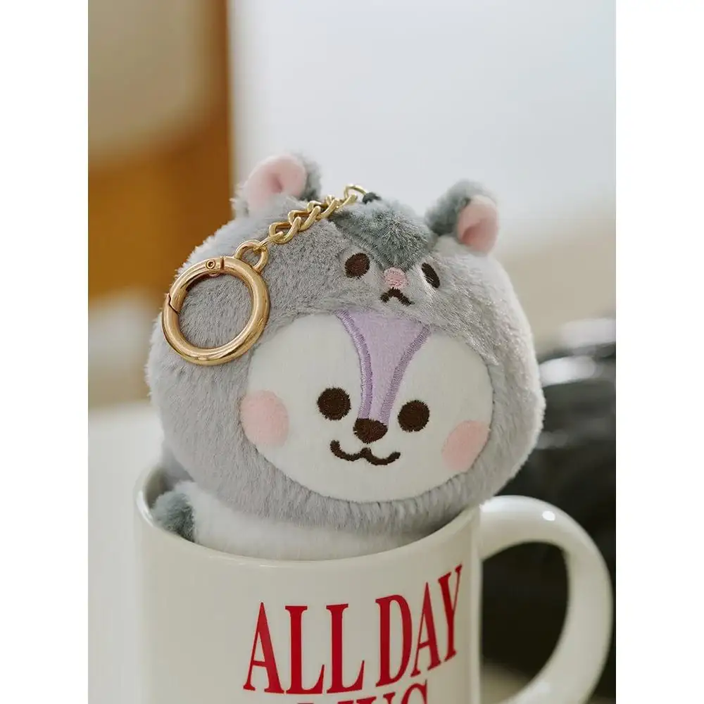 BT21 FLUFFY - Mang Baby Plush Keyring - Image 3