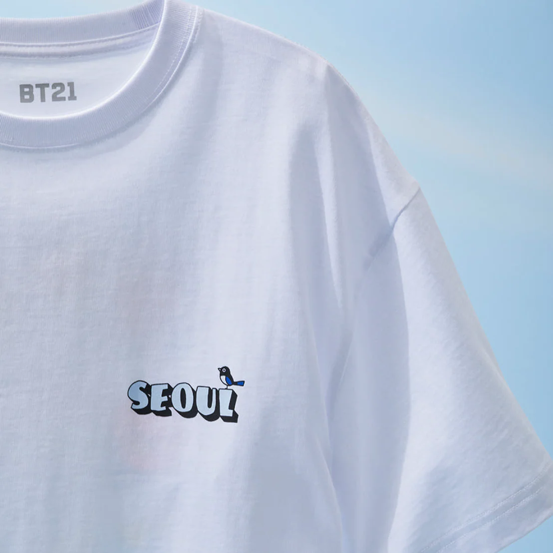 BT21: WORLD VOYAGE - Short Sleeve T-shirt (White) - Image 2