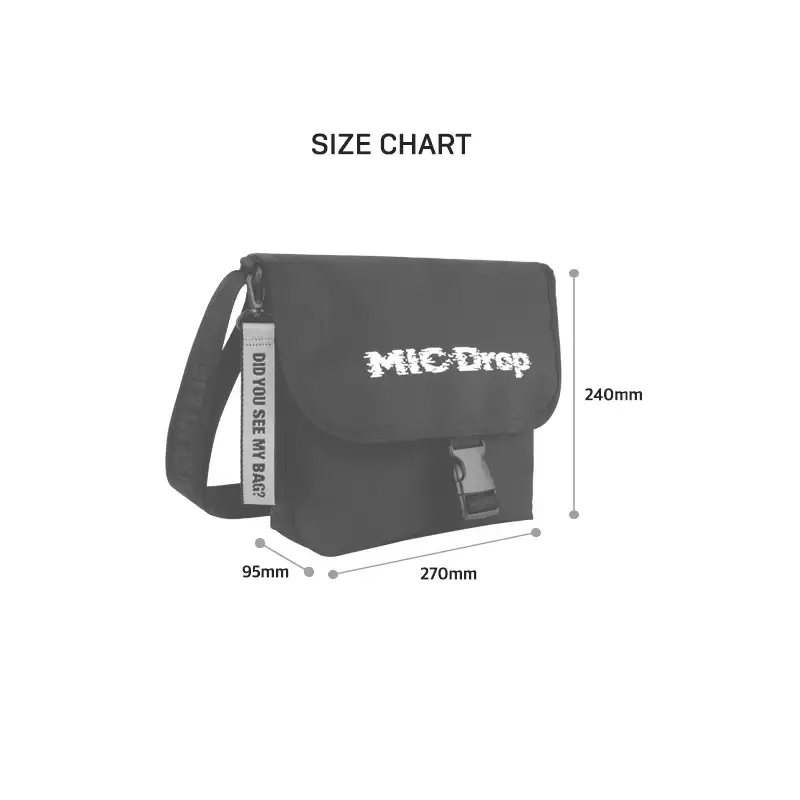BTS - MIC Drop - Messenger Eco Bag - Image 11