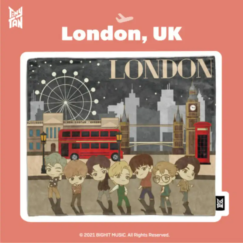 BTS - TinyTAN - City Series Blanket - Image 2