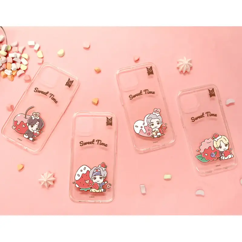 BTS - TinyTAN - Sweet Time Samsung Clear Soft Case - Image 2