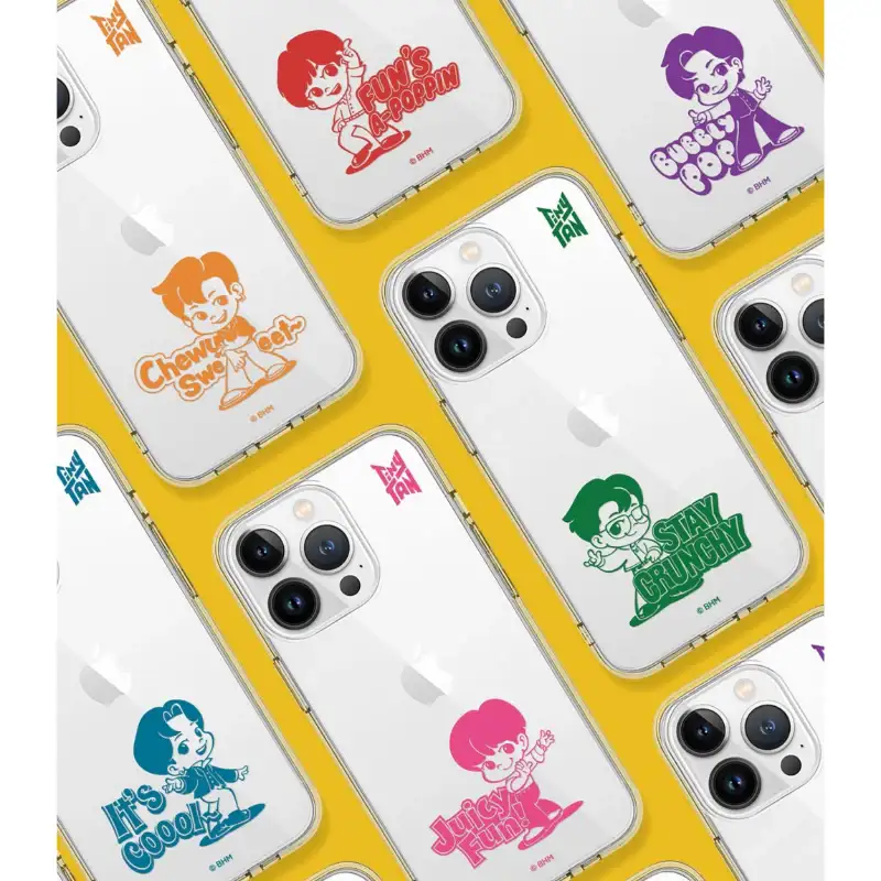 BTS - TinyTAN TinyMART Transparent Jelly Phone Case - Jin - Image 2