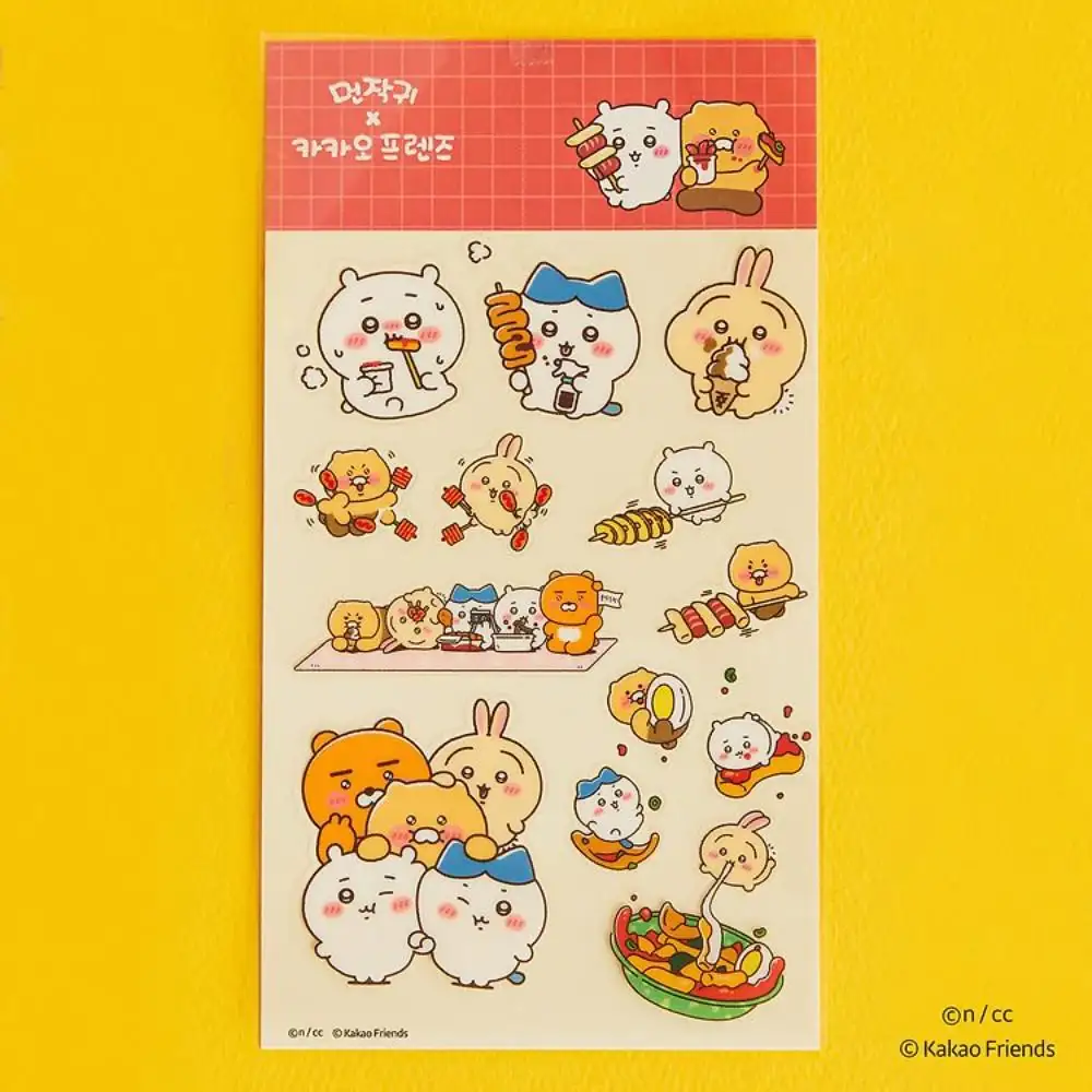 CHIIKAWA x Kakao Friends - Ryan & Choonsik Transparent Sticker - Image 7