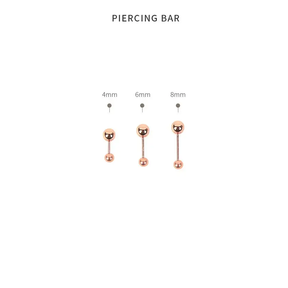 CLUE - 4mm Mirror Ball 10K White Gold Ear Pierce (Birthstone) - Image 8