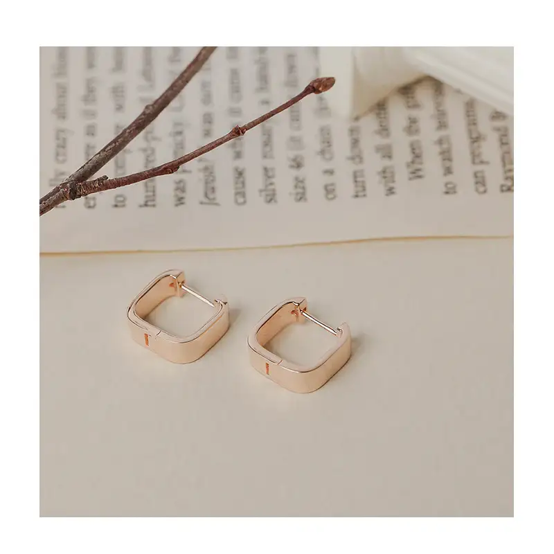 CLUE - Alli Modern Chic 4mm One-Touch Silver Earrings