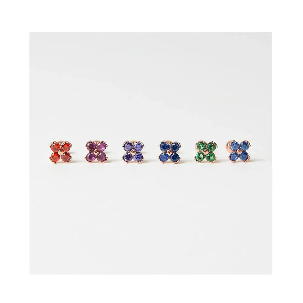 CLUE - Blossom 10K Rose Gold Ear Pierce (Birthstone) - Image 4