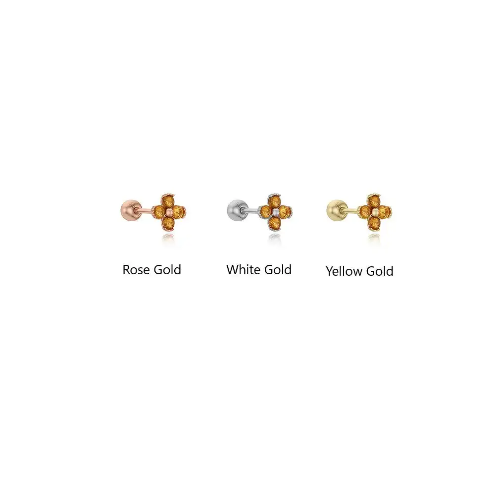 CLUE - Blossom 10K White Gold Ear Pierce (Birthstone) - Image 7