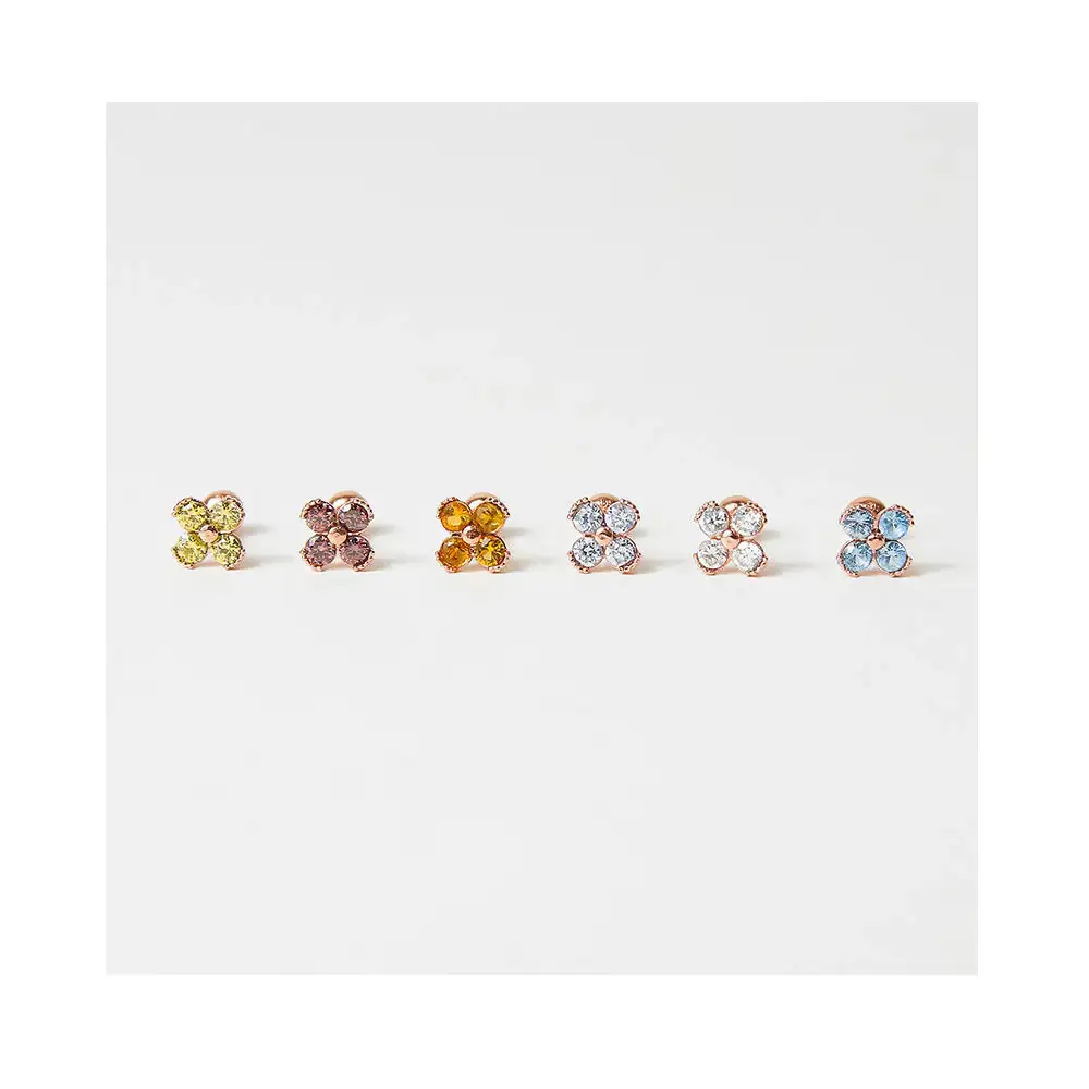 CLUE - Blossom 14K Yellow Gold Ear Pierce (Birthstone) - Image 3