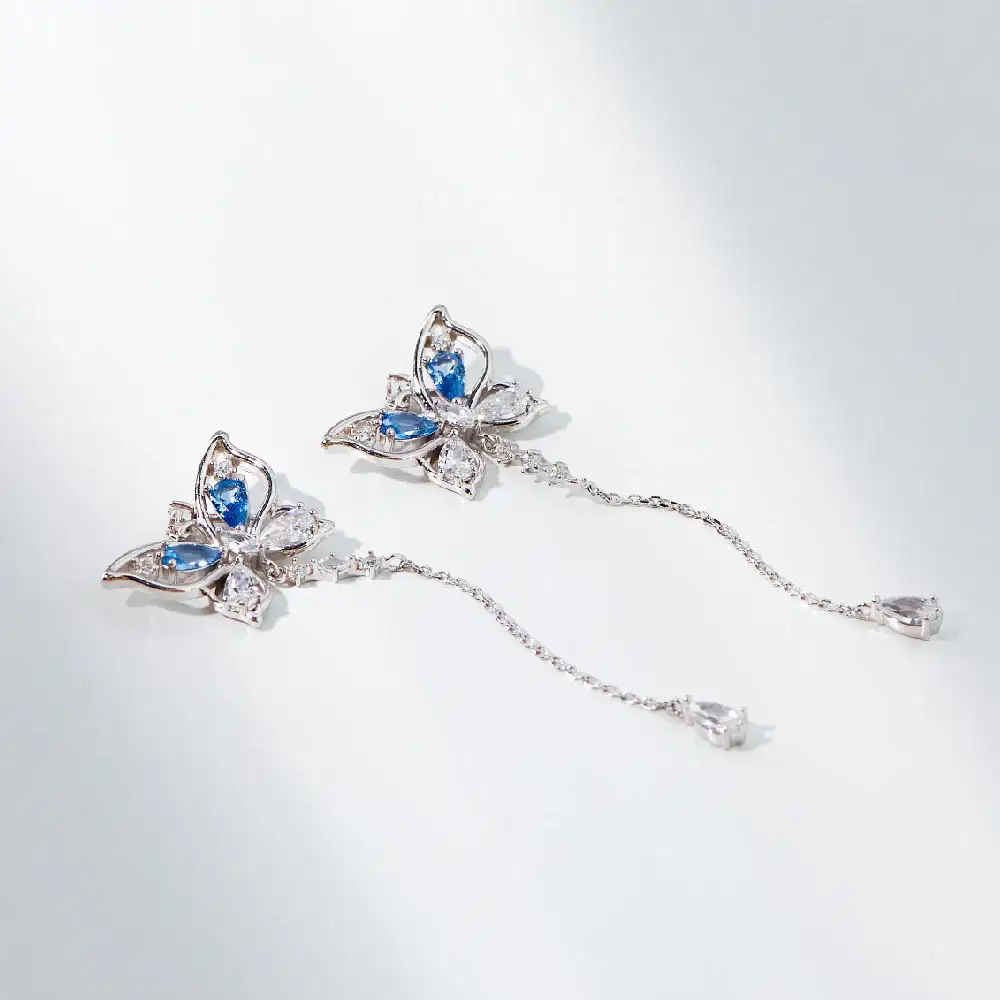 CLUE - Butterfly Blue Summer Dream Earrings