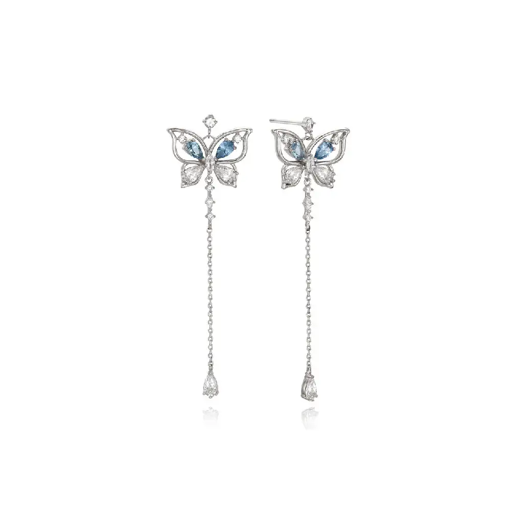 CLUE - Butterfly Blue Summer Dream Earrings - Image 2
