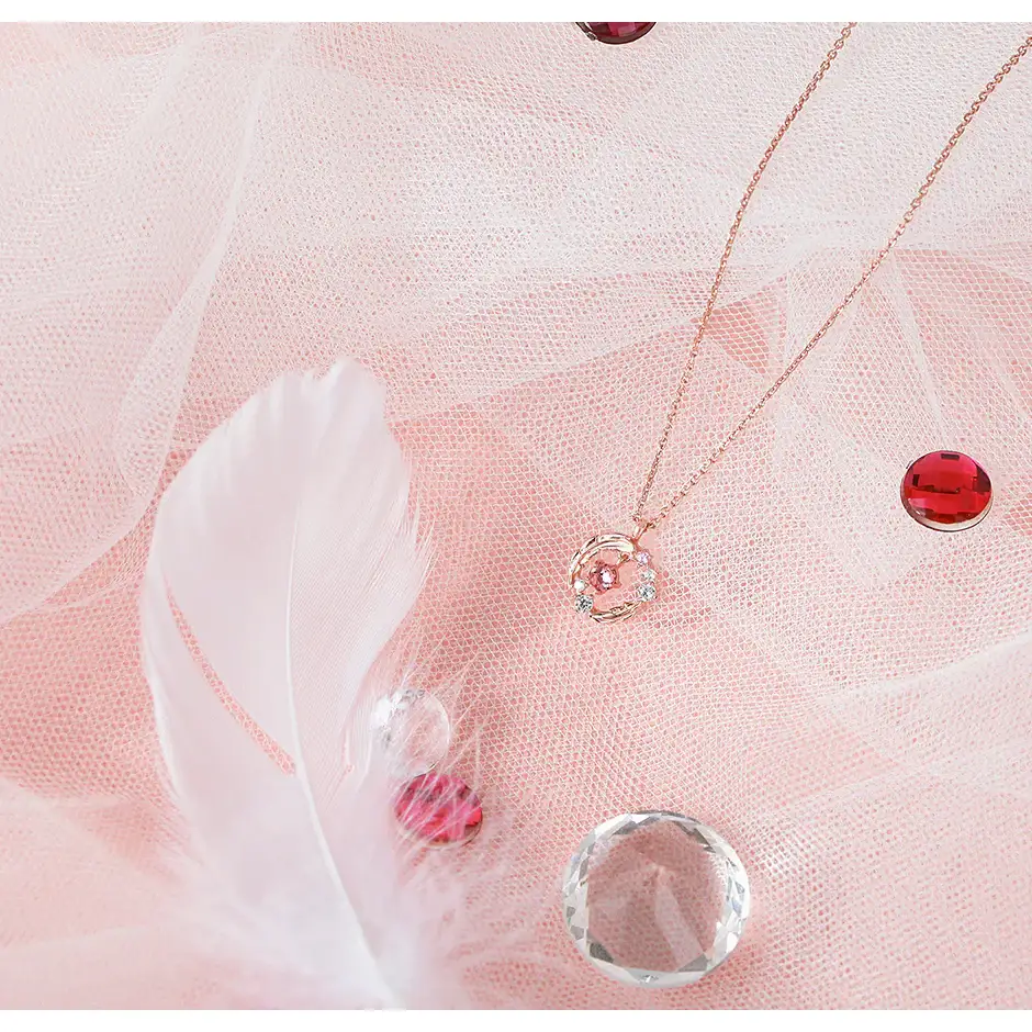 CLUE - Good Fortune January Feather Silver Necklace - Image 2