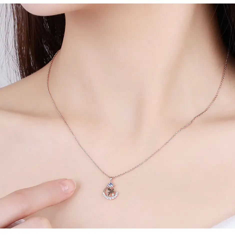 CLUE - Good Fortune November Flying Horse Silver Necklace - Image 3