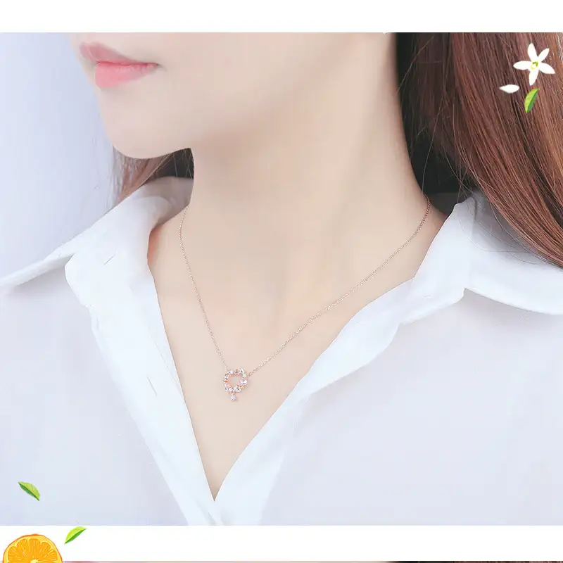 CLUE - Jeju Tangerine Silver Necklace - Image 4