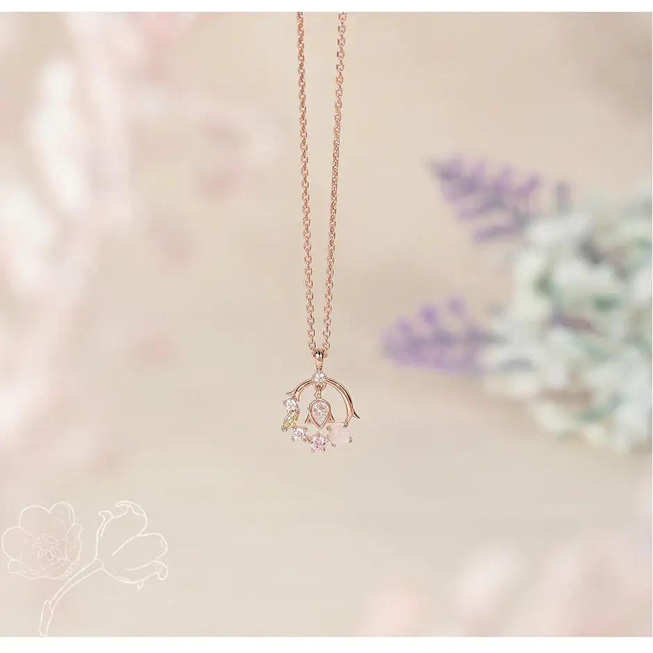 CLUE - Lily of the Valley Silver Necklace - Image 3