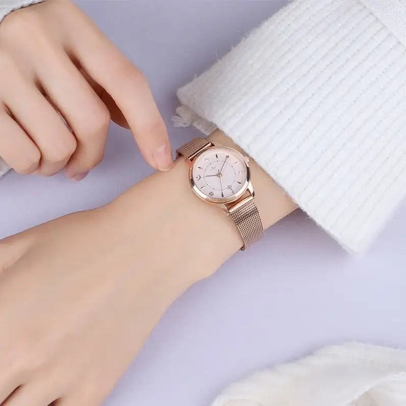 CLUE - Lucky Day Item Rose Gold Mesh Watch - Image 5