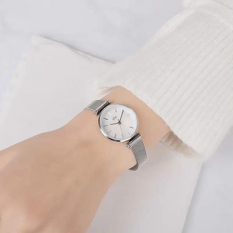 CLUE - Mother-of-Pearl Mood Mesh Watch - Image 2