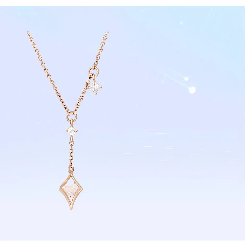 CLUE - Night Sky Engraving Moonlight Silver Necklace - Image 3
