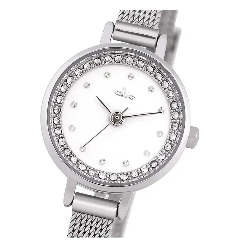 CLUE - Round Cubic Point Mesh Watch - Image 3
