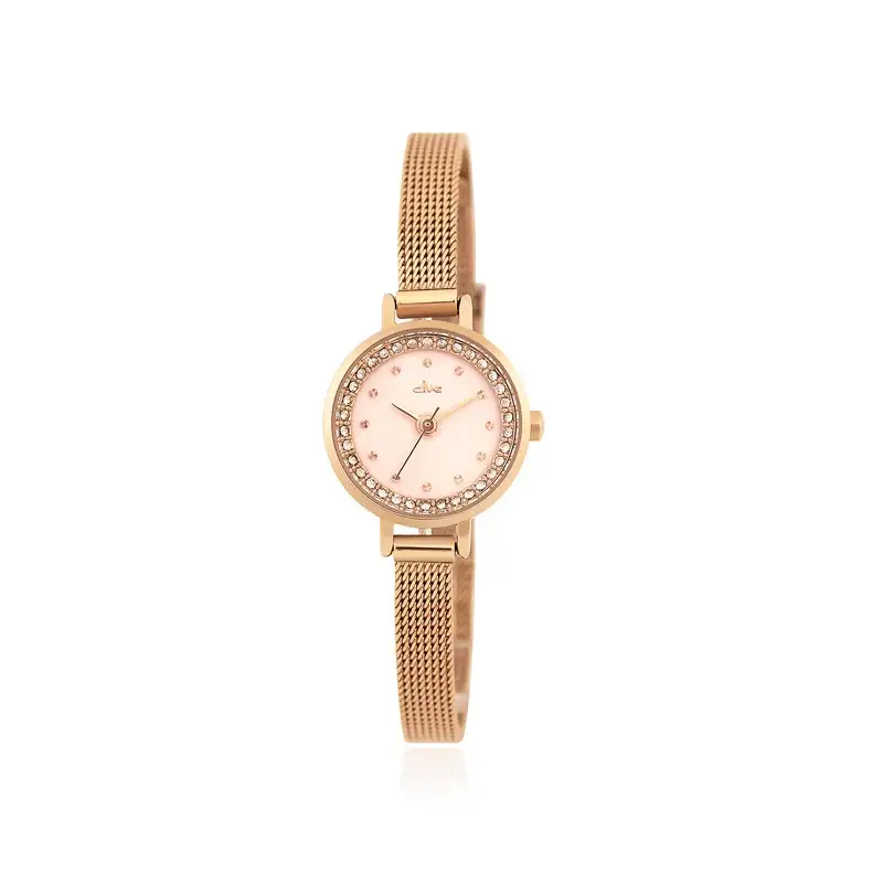 CLUE - Round Cubic Point Mesh Watch - Image 7