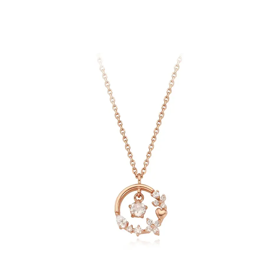 CLUE - Shining Love Silver Necklace