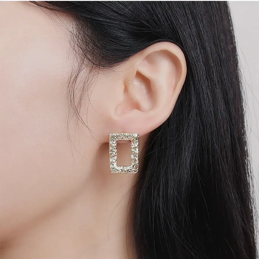 CLUE - Square Public Fashion Earring - Image 4