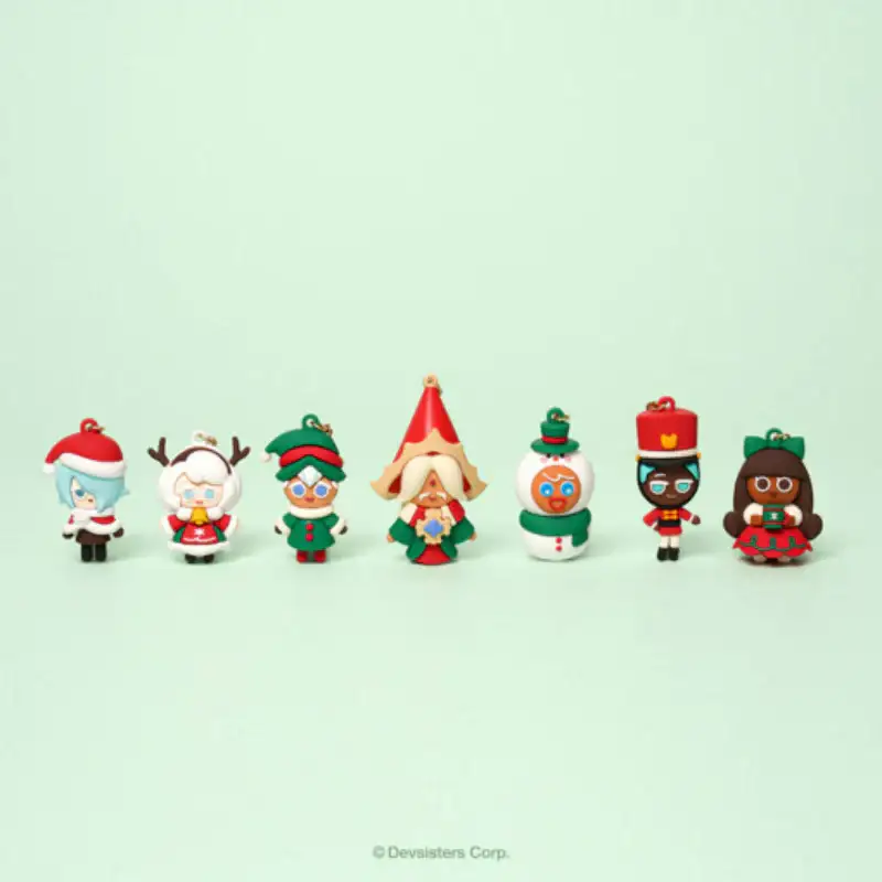 Cookie Run - Christmas Keyring & Ornament Set