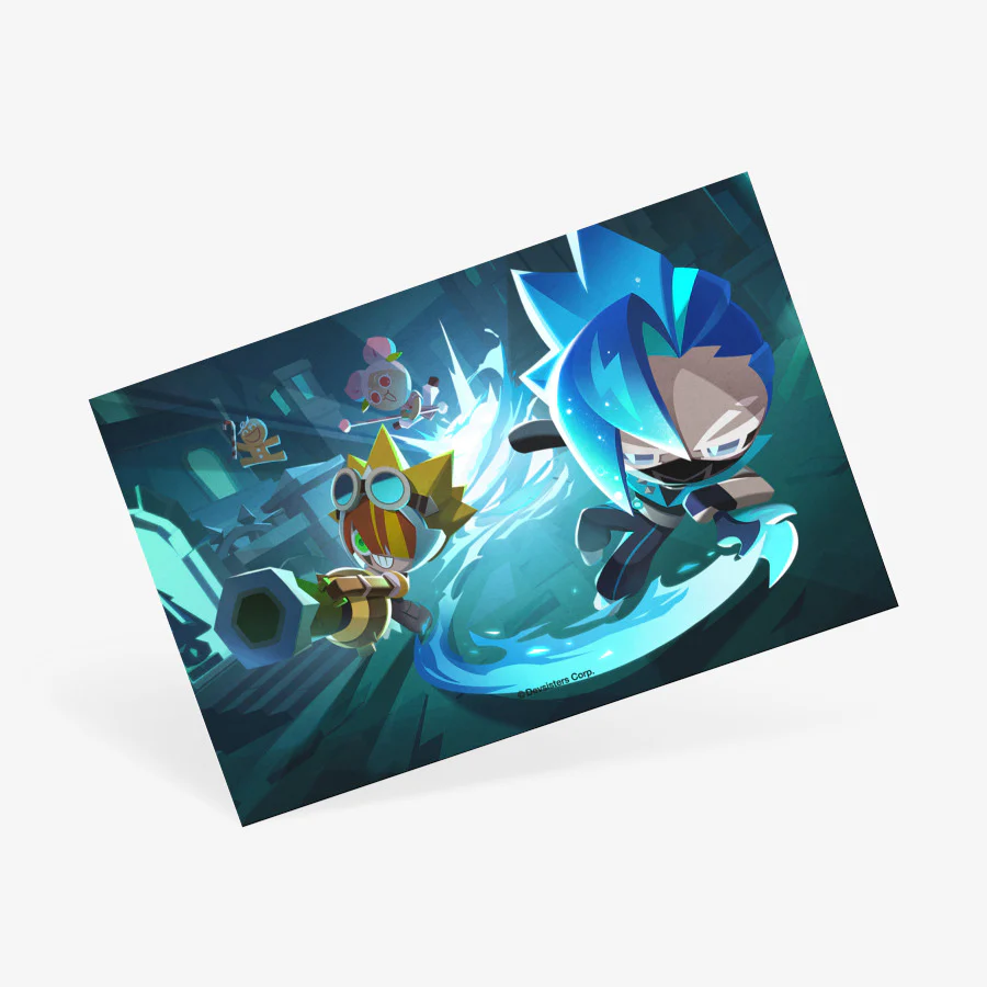 Cookie Run : Tower of Adventure - Sonic Water Cookie Art Postcard - Image 2