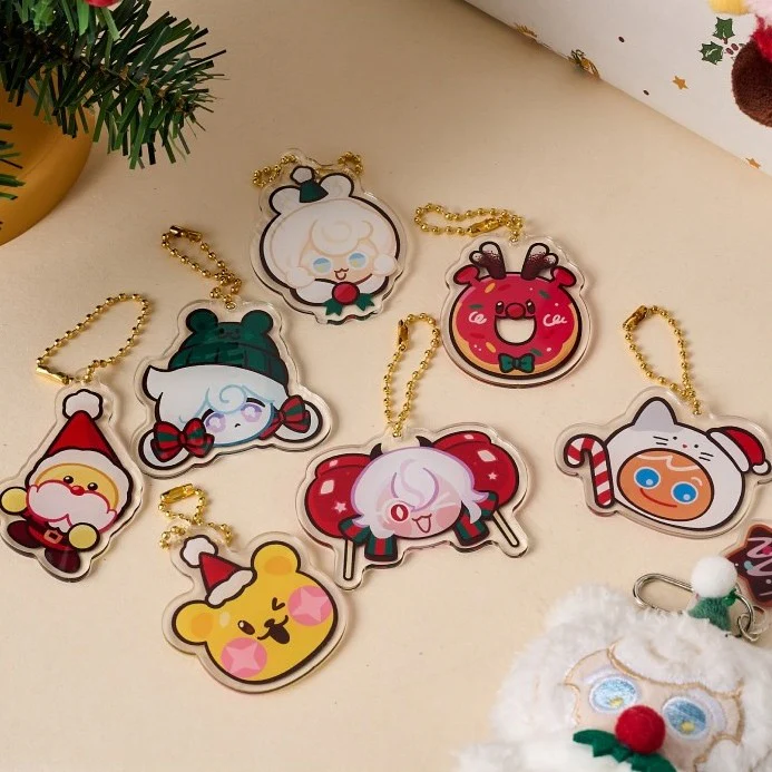 Cookie Run x Butter Shop - Christmas Tree Acrylic Charm Set - Image 4