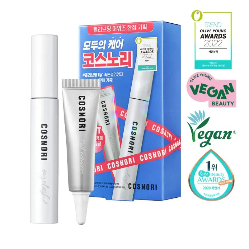 Cosnori - Eyelash Serum + Nail Strengthener Set