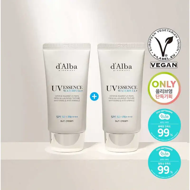 d'Alba - Waterfull Essence Sun Cream Duo Set - Image 3