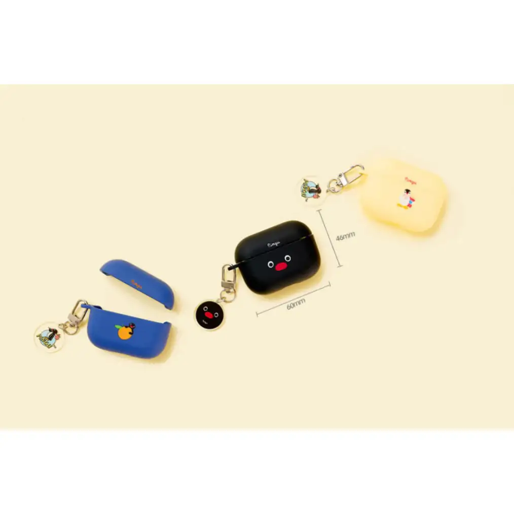Day Needs - Pingu Newtro AirPods Pro Vivid Tone Case (with 2 Keyrings) - Image 3