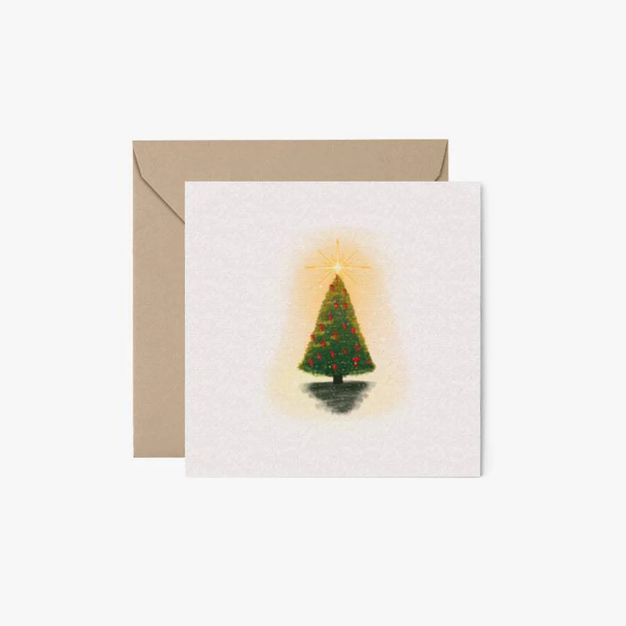 Dd Kkim - Christmas Tree Postcard & Envelope Set - Image 2