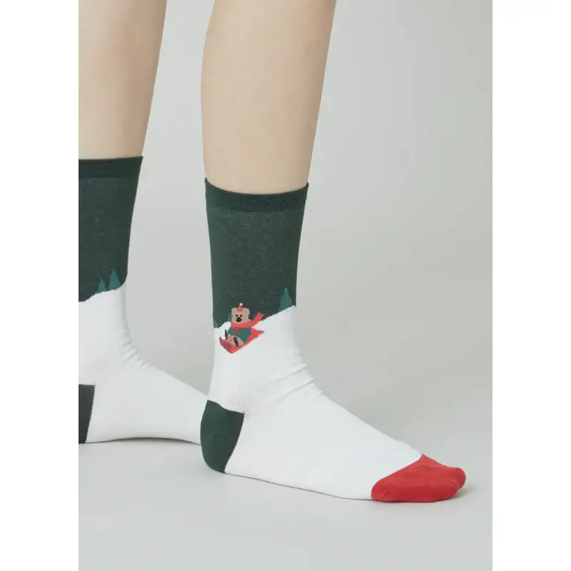 Dinotaeng - Hatty's Sleigh ride Single Socks - Image 2