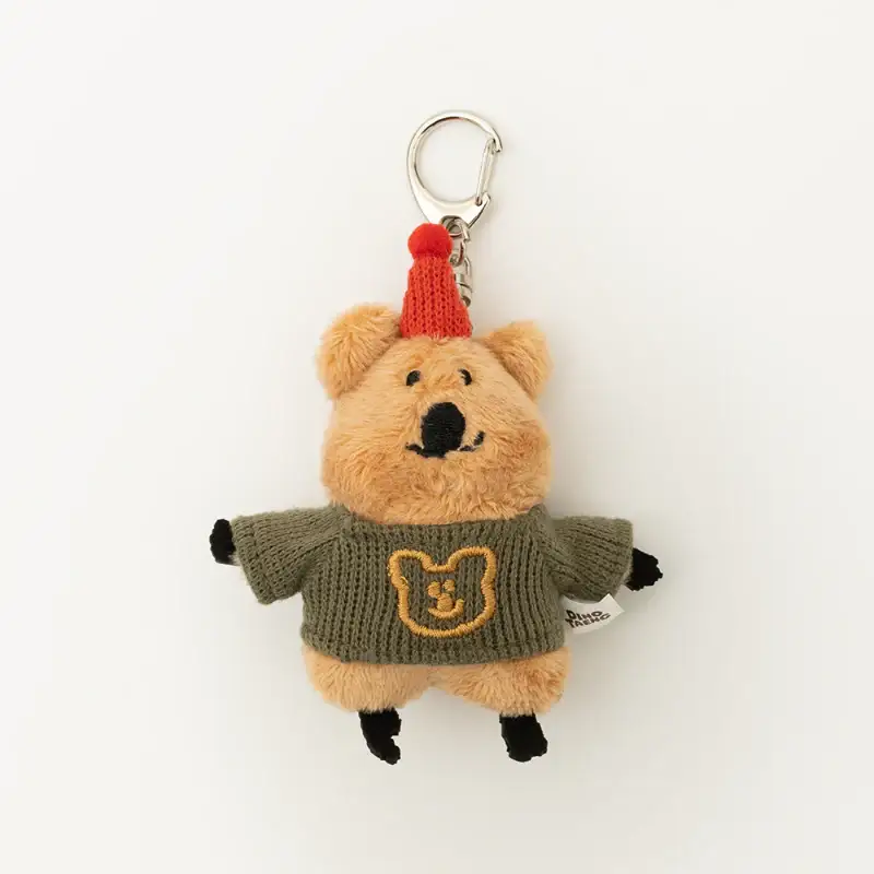 Dinotaeng - Quokka in School Flat fur keyring - Image 6