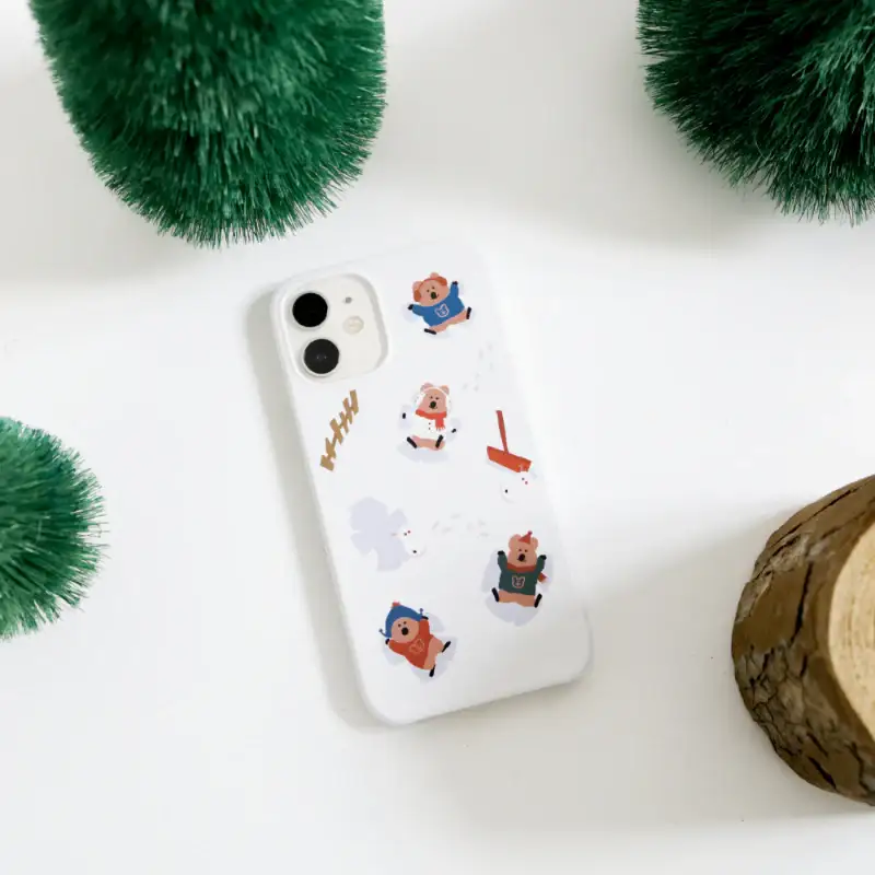 Dinotaeng - Snow Angel iPhone Hard Case - Image 2