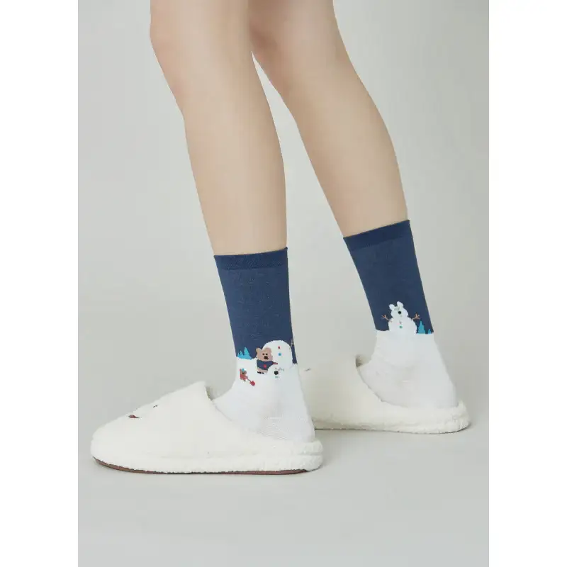 Dinotaeng - Snowman! Single Socks - Image 4