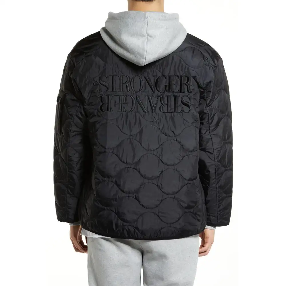 DRX - Slogan Quilted Jumper - Image 5