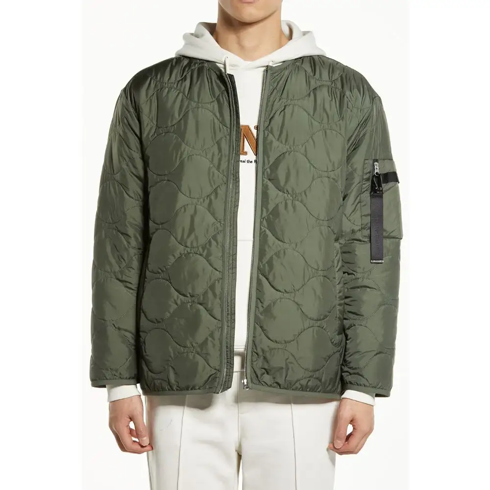 DRX - Slogan Quilted Jumper - Image 8