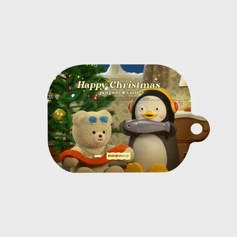 Earpearp x Pengsoo - Christmas Present AirPods Hard Case (Brown) - Image 3