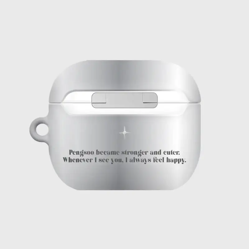 Earpearp x Pengsoo - Steel Pengsoo AirPods Hard Case (Grey) - Image 6